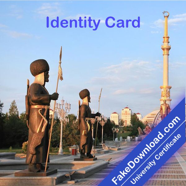 Turkmenistan national id card (psd)