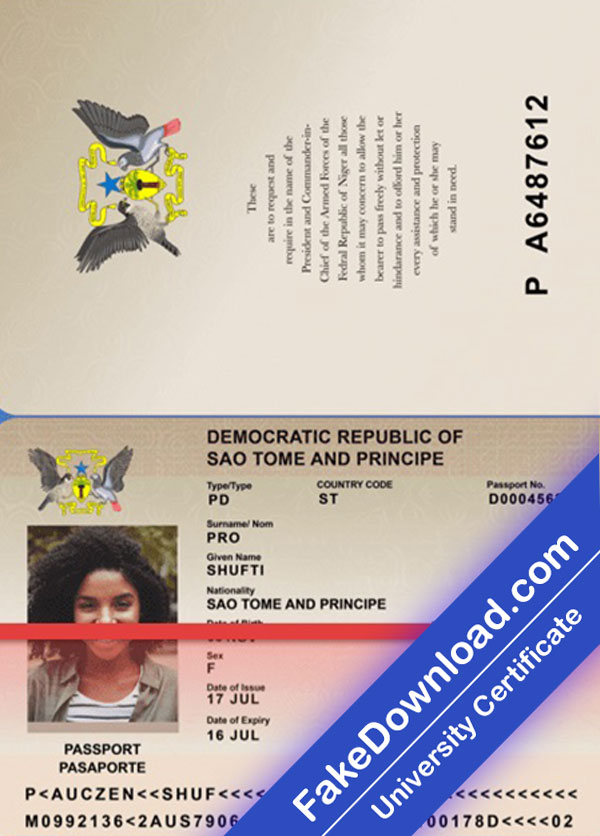 Principe Passport (psd)