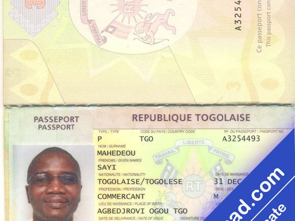 Togo Passport (psd)