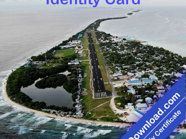 Tuvalu national id card (psd)