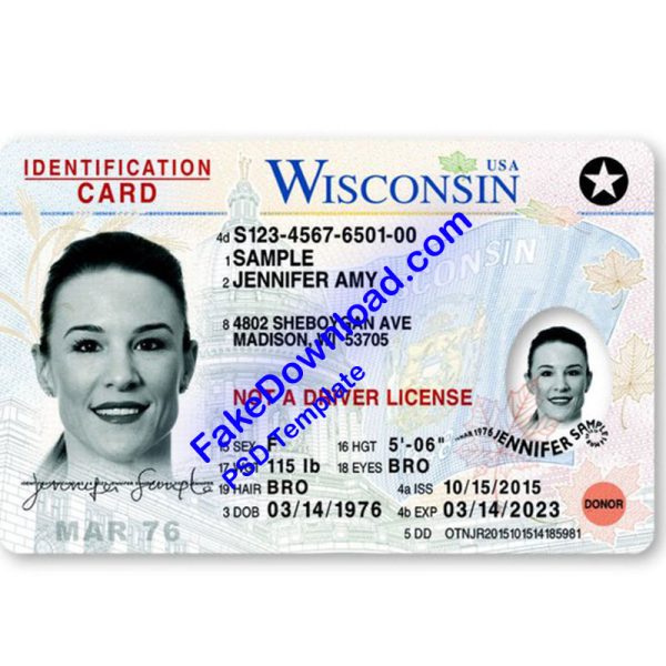 America national id card (psd)