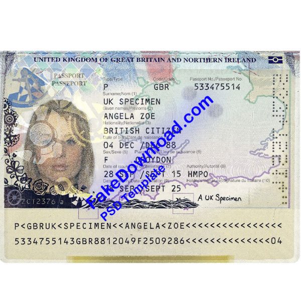 Kingdom Passport (psd)