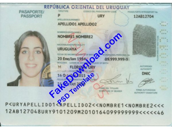 Uruguay Passport (psd)