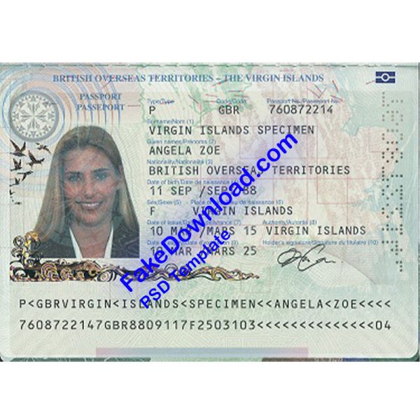 Islands Passport (psd)