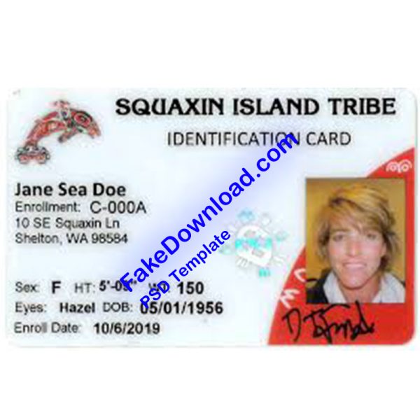 Islands national id card (psd)