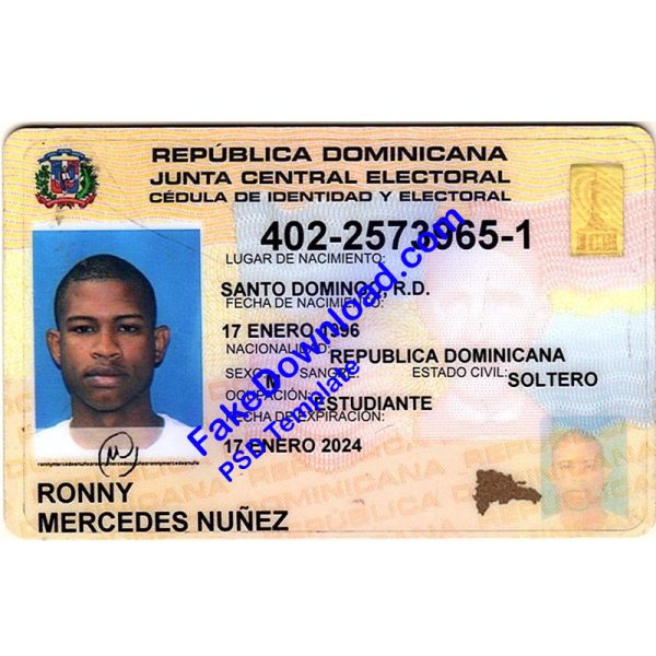 Dominican national id card