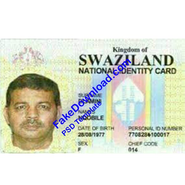 Swaziland national id card