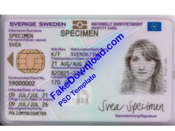 Sweden national id card