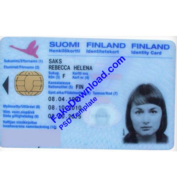 Finland national id card (psd)