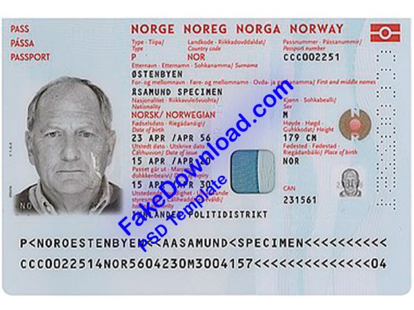 Norway Passport (psd)
