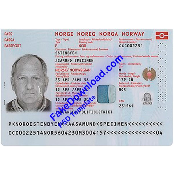 Norway Passport (psd)