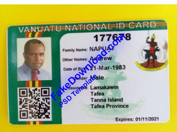 Vanuatu national id card