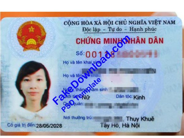 Vietnam national id card