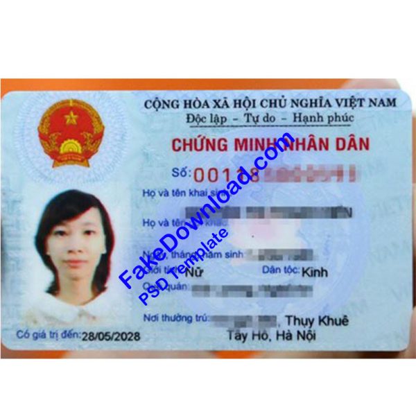 Vietnam national id card