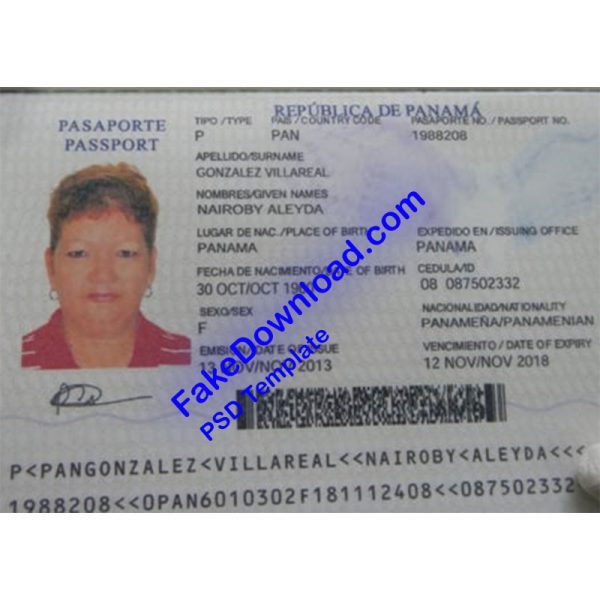 Panama Passport (psd)