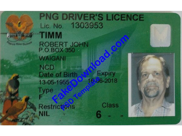 Papua Driver License (psd)