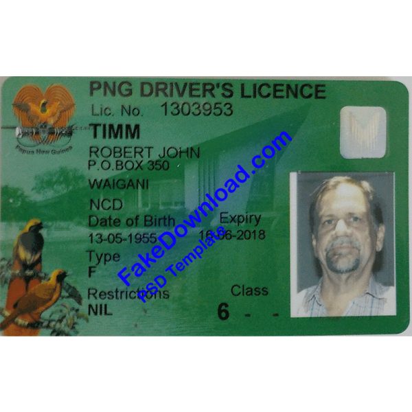 Palau Driver License (psd)