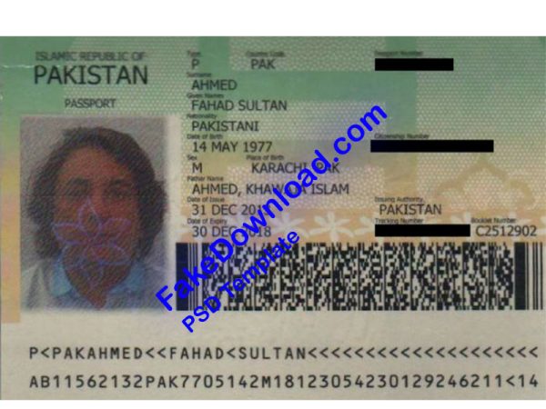 Pakistan Passport (psd)