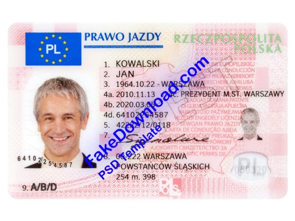 Poland Driver License (psd)