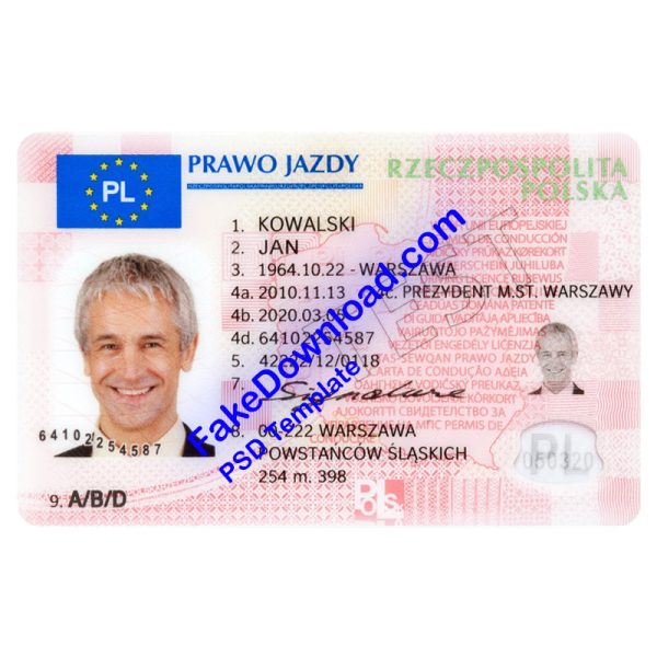 Poland Driver License (psd)