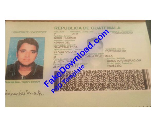 Guatemala Passport (psd)