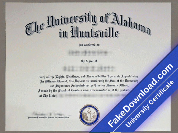 University of Alabama Huntsville Template (psd)