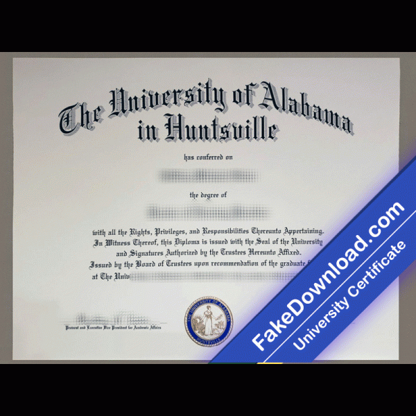 University of Alabama Huntsville Template (psd)