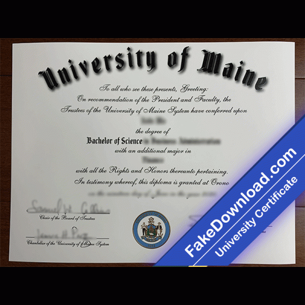 The University of Maine Template (psd)