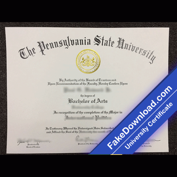 Pennsylvania State University Template (psd)