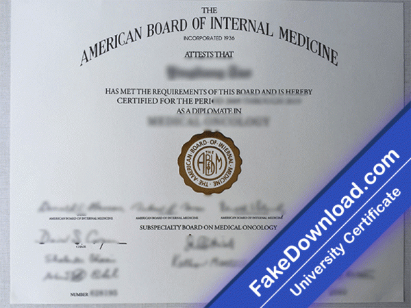 American Board of Internal Medicine (ABIM) University Template (psd)