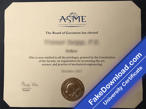 American Society of Mechanical Engineers (ASME) University Template (psd)