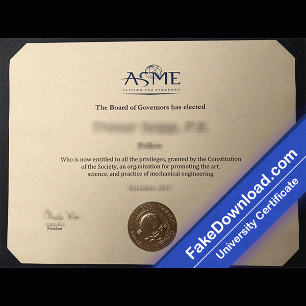 American Society of Mechanical Engineers (ASME) University Template (psd)