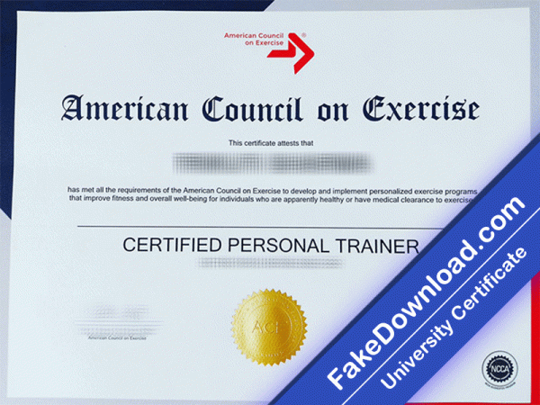 American Council on Exercise University Template (psd)