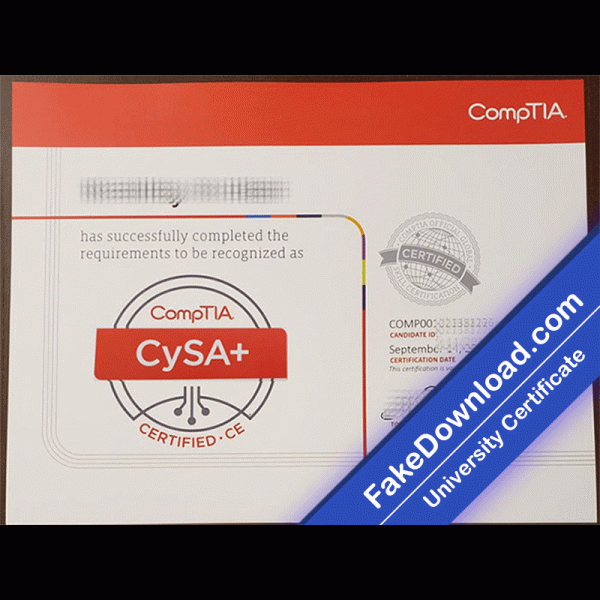 CompTIA CySA+ University Template (psd)