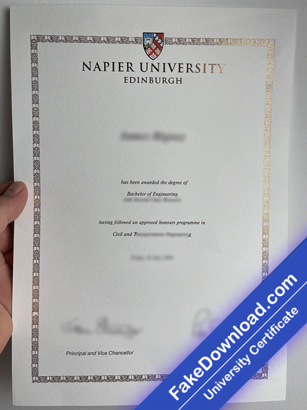 Edinburgh Napier University Template (psd)