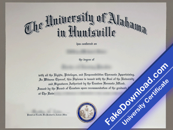 Alabama in Huntsville University Template (psd)