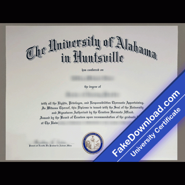 Alabama in Huntsville University Template (psd)