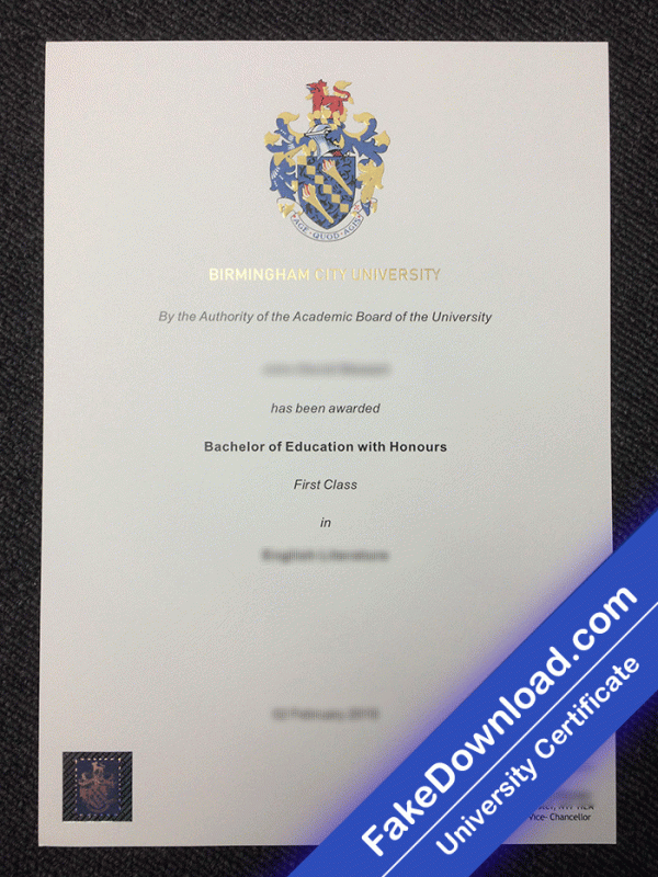 Duplicate Birmingham City University Template (psd)