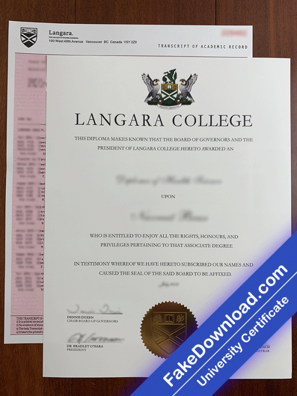 Langara College Template (psd)