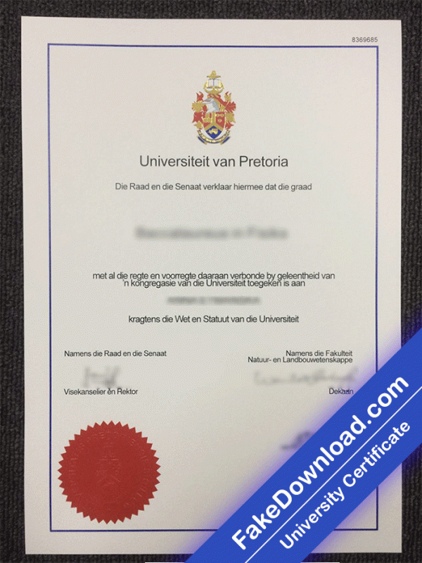 van Pretoria University Template (psd)