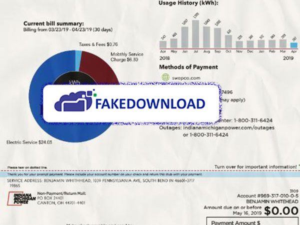 Michigan Proof Address (psd)